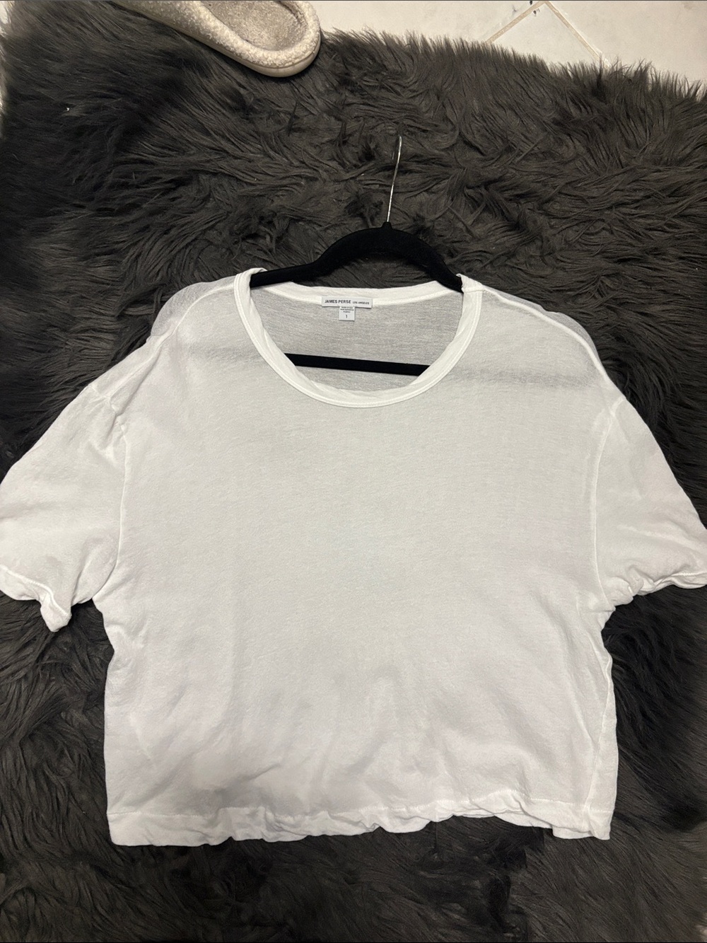 James Perse White Crewneck Tee